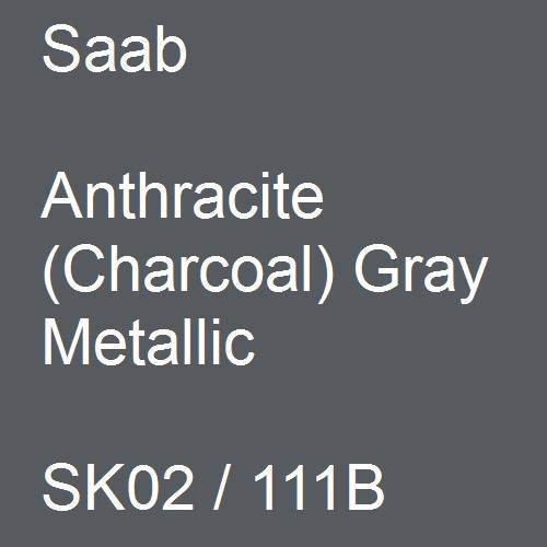 Saab, Anthracite (Charcoal) Gray Metallic, SK02 / 111B.